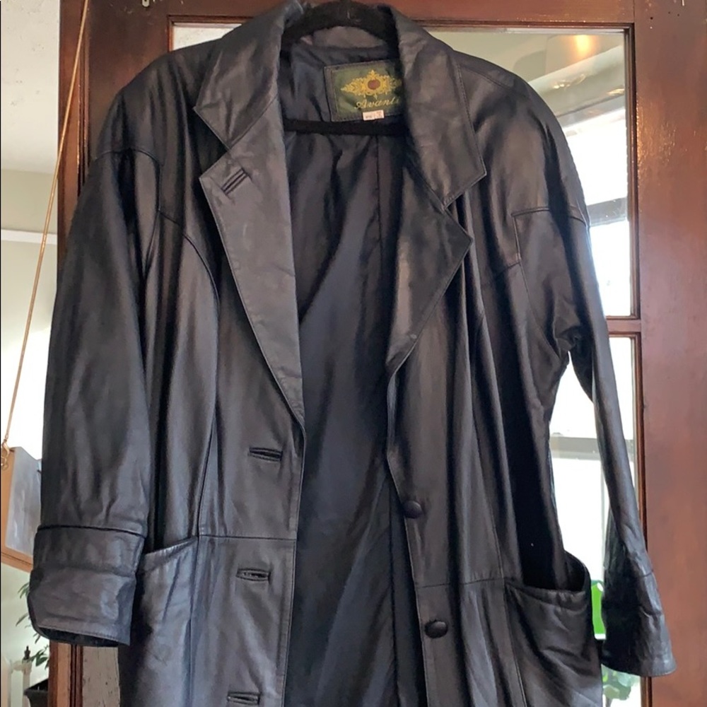 Vintage Leather Trench